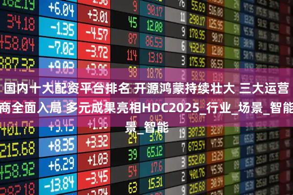 国内十大配资平台排名 开源鸿蒙持续壮大 三大运营商全面入局 多元成果亮相HDC2025_行业_场景_智能